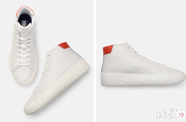 Tommy Jeans TJM OUTSOLE MID CUT номер 43,5-44 Кожени модерни кецове