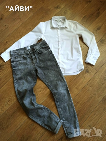 PULL & BEAR детски дънки и риза за момче, снимка 8 - Детски панталони и дънки - 52412677