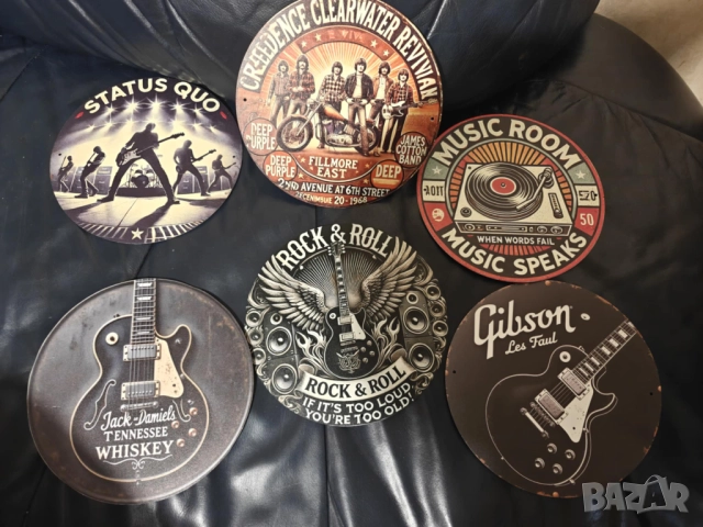 Интериор за клуб,бар,репетиционна,китарна или фенска стая, снимка 2 - Китари - 52307047