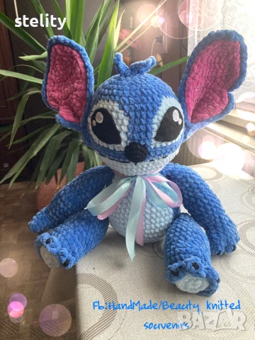 Плюшен плетен стич