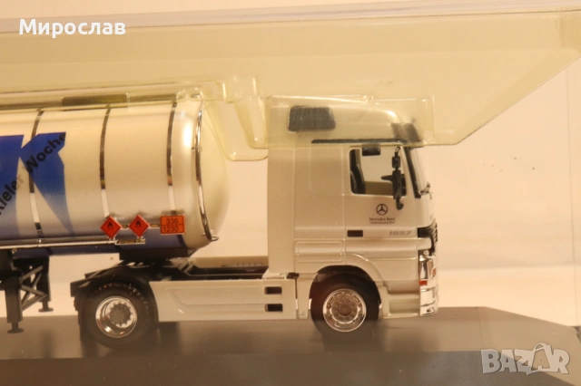HERPA H0 1/87 MERCEDES ACTROS ЦИСТЕРНА КАМИОН МОДЕЛ, снимка 7 - Колекции - 54030519