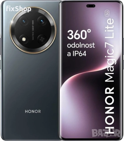чисто нов, фабрично запечатан Honor Magic 7 Lite 5G. 2-годишна гаранция от Technoplus.