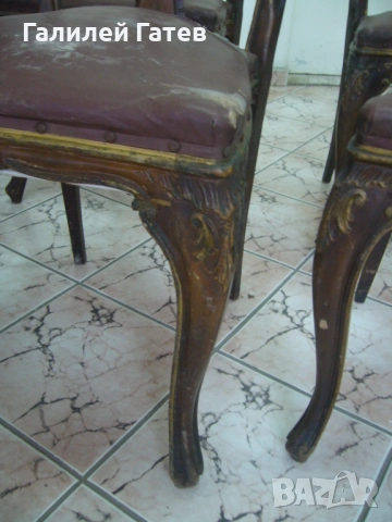 Старинни Трапезарни Столове -Два Комплекта, снимка 9 - Антикварни и старинни предмети - 51571705