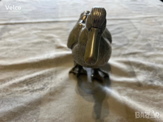 голяма посребрена патица, снимка 3 - Антикварни и старинни предмети - 51205858