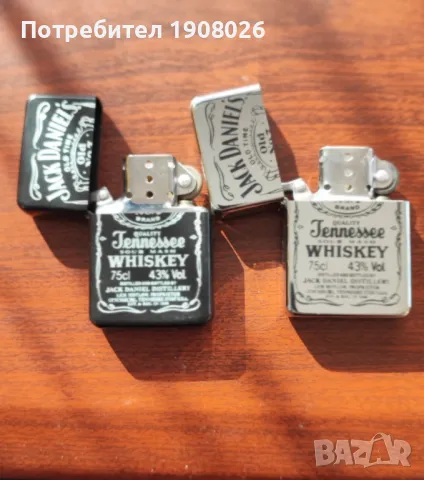 Чифт запалки тип Zippo Jack Daniels, снимка 3 - Запалки - 49992445