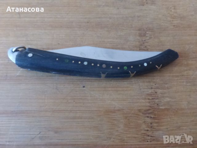 Рядко джобно ножче сойка рог БГА Балкан, снимка 5 - Антикварни и старинни предмети - 45225532