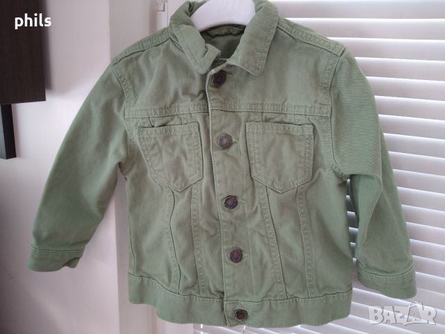 Дънково зелено яке , снимка 1 - Детски якета и елеци - 45240631