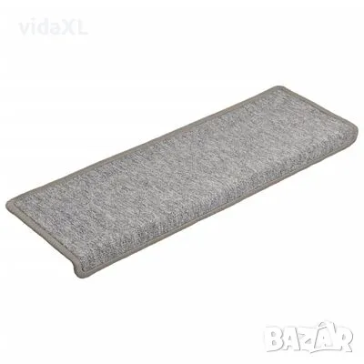 vidaXL Постелки за стъпала, 15 бр, 65x21x4 см, светлосиви（SKU:134570）, снимка 3 - Други - 48447867