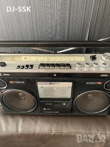 HITACHI TRK-8080E VINTAGE RETRO BOOMBOX Ghetto Blaster радио касетофон, снимка 4 - Радиокасетофони, транзистори - 46996939