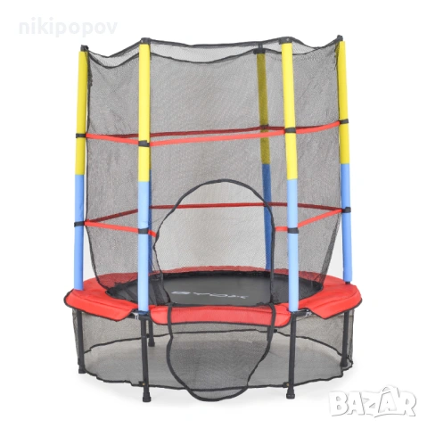 BYOX Батут с вътрешна мрежа HOP 4.5FT 140cm червен, снимка 3 - Други спортове - 53569122