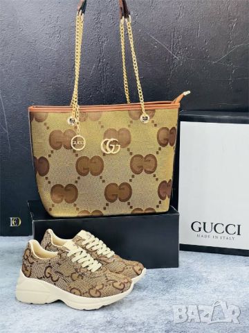 дамски обувки, чанта и портмоне gucci , снимка 12 - Чанти - 46504297