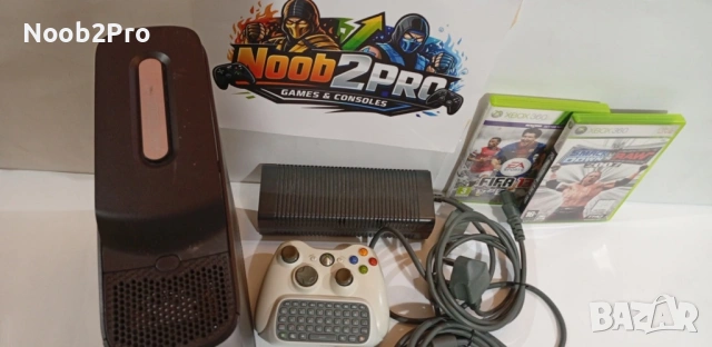 Xbox 360 Fat – 120GB HDD + безжичен контролер с клавиатура, снимка 2 - Xbox конзоли - 53760948
