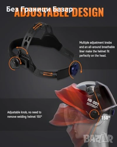 Нов Заваръчен шлем соларен авто затъмнение за MIG TIG плазма 4/9-13, снимка 6 - Други инструменти - 54225982