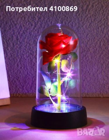 Красива стъкленица вечна роза 🌹, снимка 1 - Подаръци за жени - 45783379