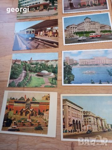 стари пощенски картички СССР Москва от 50-те години , снимка 2 - Колекции - 45331856