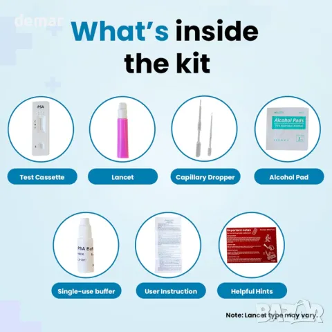 HSO Простатно здраве: Тест за PSA в кръвта за самостоятелно използване, снимка 2 - Други стоки за дома - 49828024