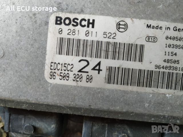 ECU Bosch EDC15C2 ,Peugeot  807, 2.2 HDI 0281011522 9650932080 , снимка 1 - Части - 46706819