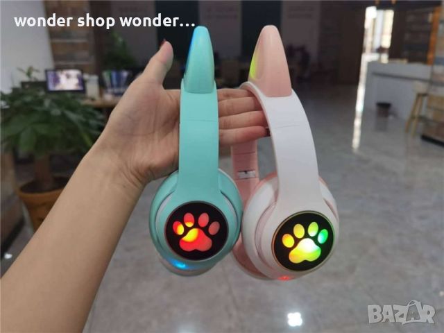 Интерактивни Котешки детски слушалки щадящи нежните детски уши, снимка 5 - Слушалки и портативни колонки - 45651887
