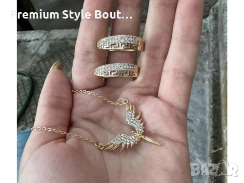 комплект колие и обеци от медицинска стомана 