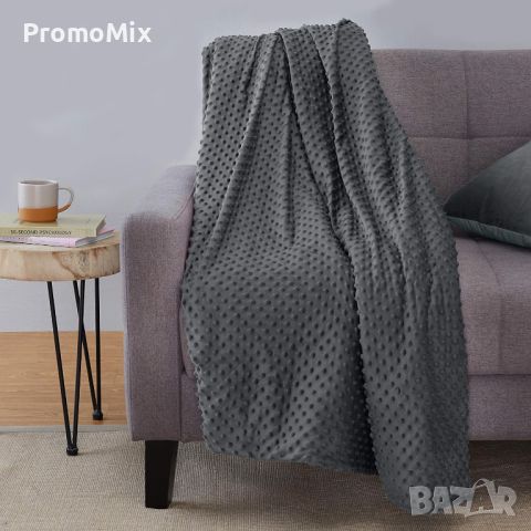  Одеяло с тежести 9 кг Amazon Basics SCH-WB-006 150х200см Юрган тежко Утежнено одеяло Антистрес зави, снимка 1 - Олекотени завивки и одеяла - 45761120