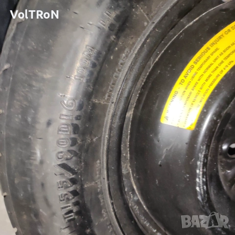 Резервна гума патерица 155/90D16, снимка 4 - Гуми и джанти - 53452411