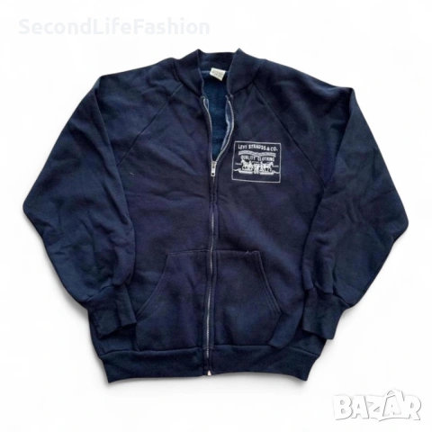Levi Strauss Levi's Винтидж памучно яке от 80-те години с цип произведено в САЩ дамско размер M