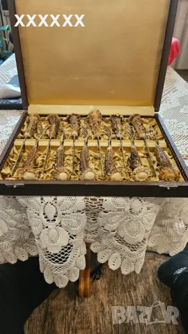 СТАРИНЕН НЕМСКИ ЛОВЕН КОМПЛЕКТ ПРИБОРИ , снимка 3 - Антикварни и старинни предмети - 49960566