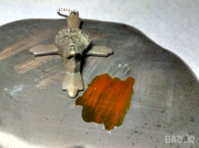 Старинен СРЕБЪРЕН КРЪСТ с Образа на Иисус Христос Сребро Висока Проба Ръчна Художествена Изработка, снимка 6 - Антикварни и старинни предмети - 53979274