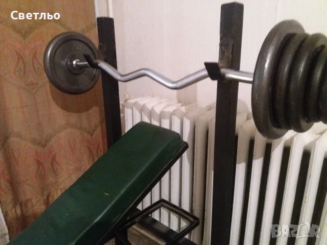 Лежанка за вдигане на тежести и Фитнес, снимка 4 - Фитнес уреди - 54267804