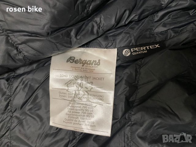 ''Bergans 5340 Down Light Jacket''оригинално мъжко пухено яке Л размер, снимка 5 - Якета - 45358403