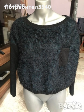 Дамска широка блуза с дълъг ръкав, снимка 7 - Блузи с дълъг ръкав и пуловери - 36826153