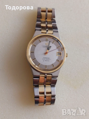 Мъжки Часовник Омега,злато стомана ,Omega Constellation-швейцарски електромеханичен часовник 1970, снимка 4 - Мъжки - 52016396