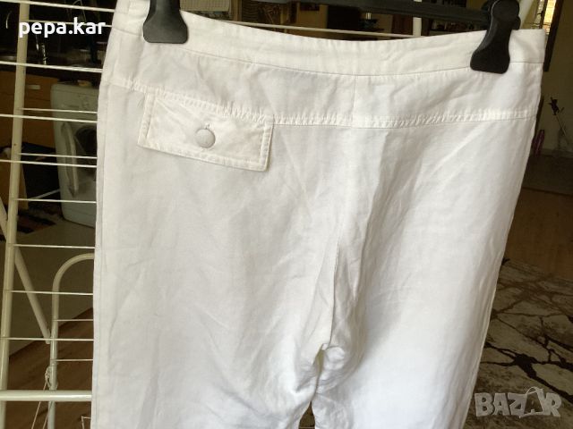 Бял панталон дамски Geva Nel №44, снимка 4 - Панталони - 45854118