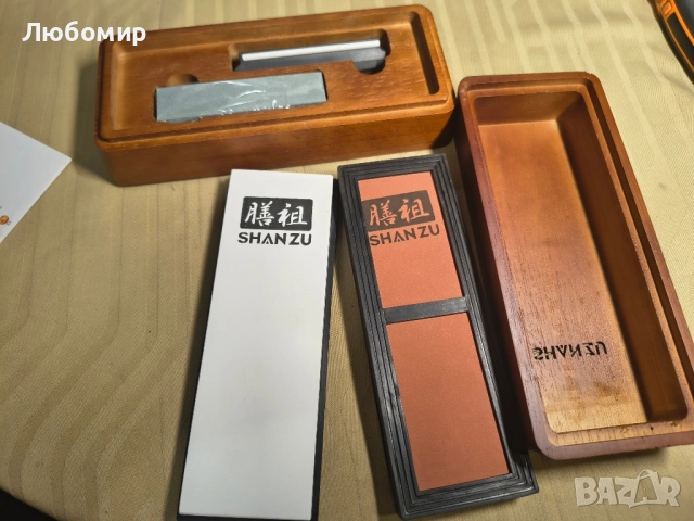 SHAN ZU Точилен камък за професионалисти 2 в 1 точилка за ножове, зърнистост 1000/5000 с , снимка 2 - Аксесоари за кухня - 51817936