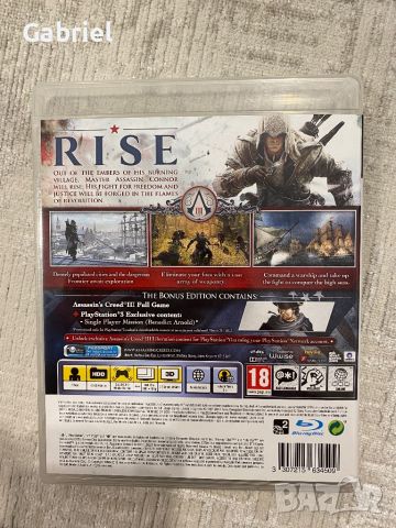 Assassin’s Creed III PS3, снимка 3 - Игри за PlayStation - 45597278