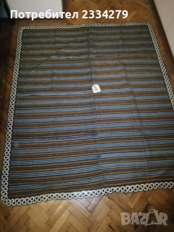 Стари плюшени и тъкани коверти, покривки за маса и легло. , снимка 5 - Антикварни и старинни предмети - 51943017