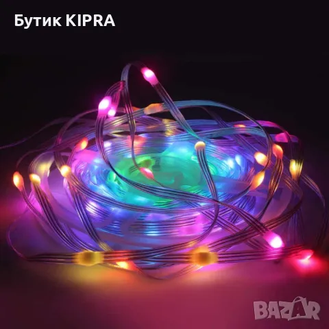 RGB LED Магическа светлинна лента с дистанционно и Bluetooth управление с проложение, снимка 3 - Лед осветление - 48252708