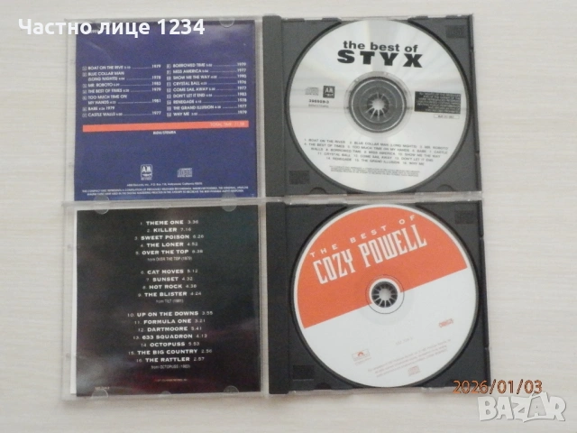 Styx - 81, 83 & Best / Cozy Powell - The Best of, снимка 4 - CD дискове - 46254668