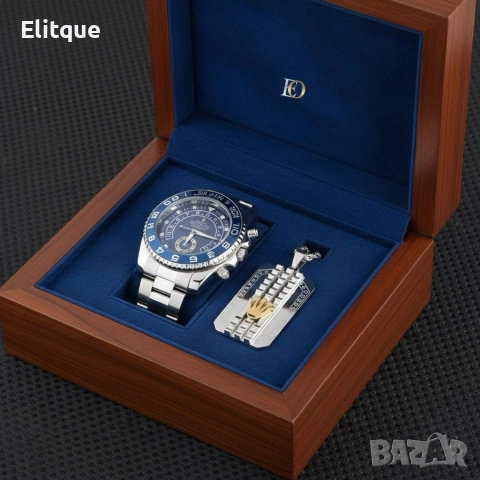 часовник и колие Rolex , снимка 5 - Мъжки - 52907550