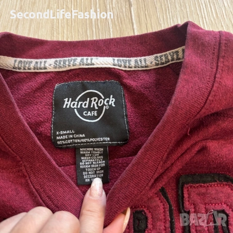 Hard Rock Cafe дамска блуза размер XS, снимка 2 - Блузи с дълъг ръкав и пуловери - 53169404