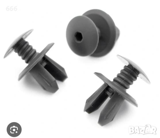 Комплект от 100 пластмасови скоби, снимка 2 - Аксесоари и консумативи - 53301834