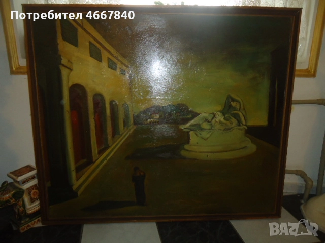 картина масло антика, снимка 6 - Картини - 52899089