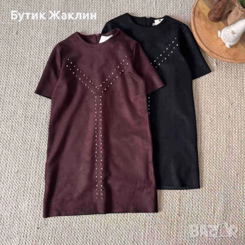 Рокля велур 