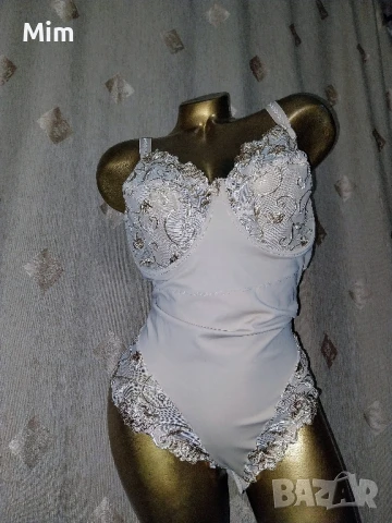 90 Е/F Моделиращо боди с богата бродерия , снимка 6 - Корсети, бюстиета, топове - 50693182