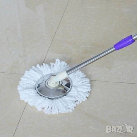 Резервен моп парцал за Spin mop/ Специалните микрофибърни влакна на мопа привличат всичко от пода. Б, снимка 2 - Мопове, кофи, четки и метли - 46562314