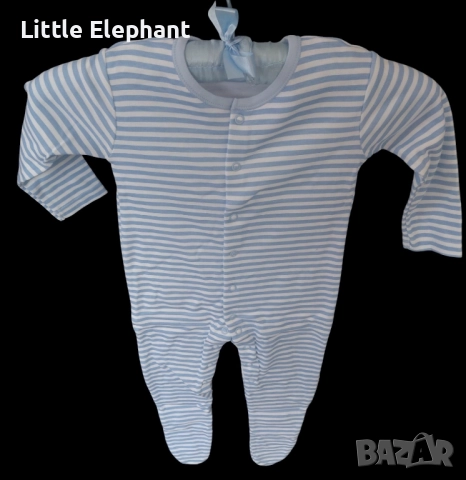 Цяла пижамка ромпърче за 12-18 мес момченце средно райе,Англия/ново