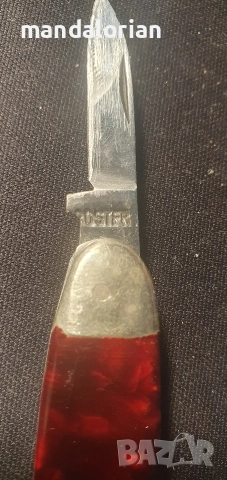 Немски сгъваем нож WM ROSTFREI, винтидж ГДР, 70-те , рядък колекционерски нож, снимка 3 - Колекции - 52847530