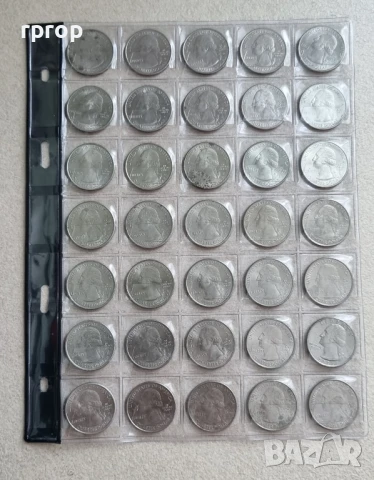 САЩ. 1/4 Американски долари . Куотъри. 45 бройки . Американски Национални паркове., снимка 7 - Нумизматика и бонистика - 46985536