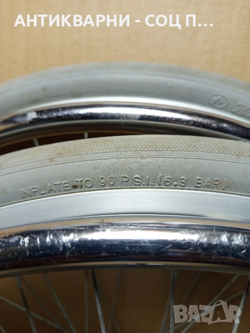 Комплект Стари Рингови Колела За Инвалидни Колички., снимка 4 - Антикварни и старинни предмети - 51571093