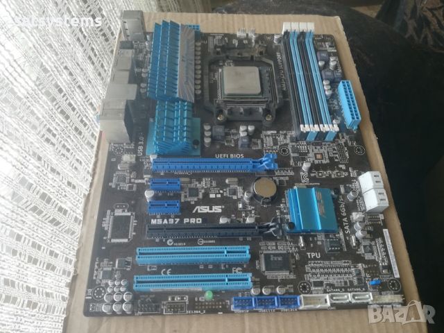 Дънна платка Asus M5A97 Pro Socket AM3+ CPU+FAN+RAM, снимка 3 - Дънни платки - 46416522